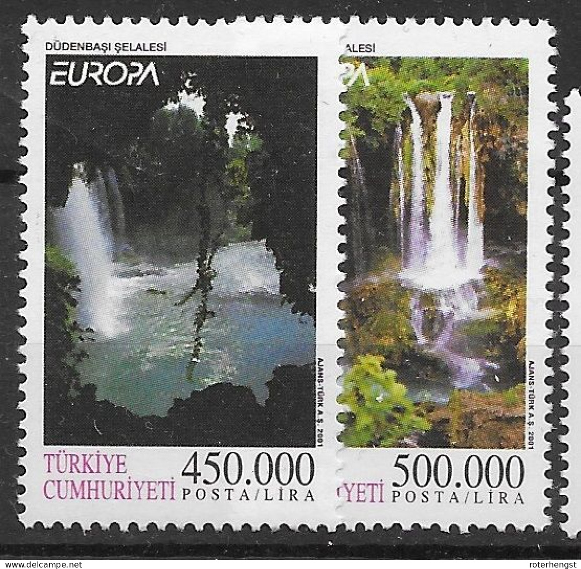 Turkey CEPT EUROPA Mnh ** 4,5 Euros 2001 - Neufs