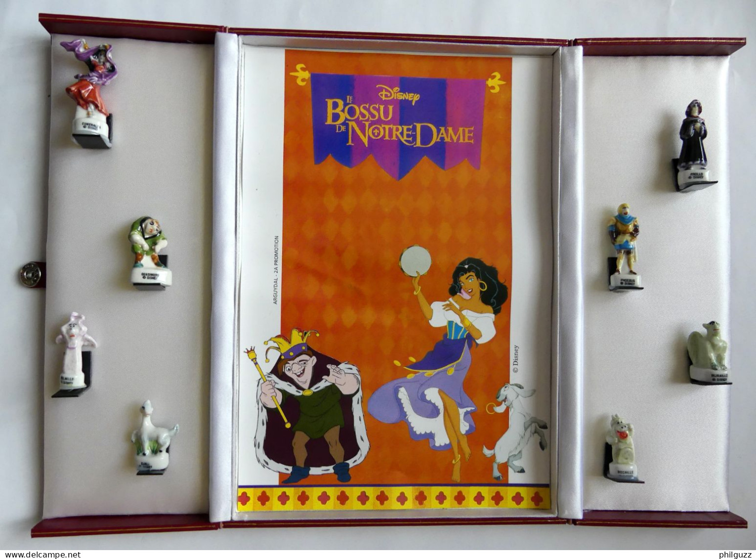 COFFRET 8 FEVES ARGUYDAL DISNEY LE BOSSU DE NOTRE DAME 1997 FEVE - Disney