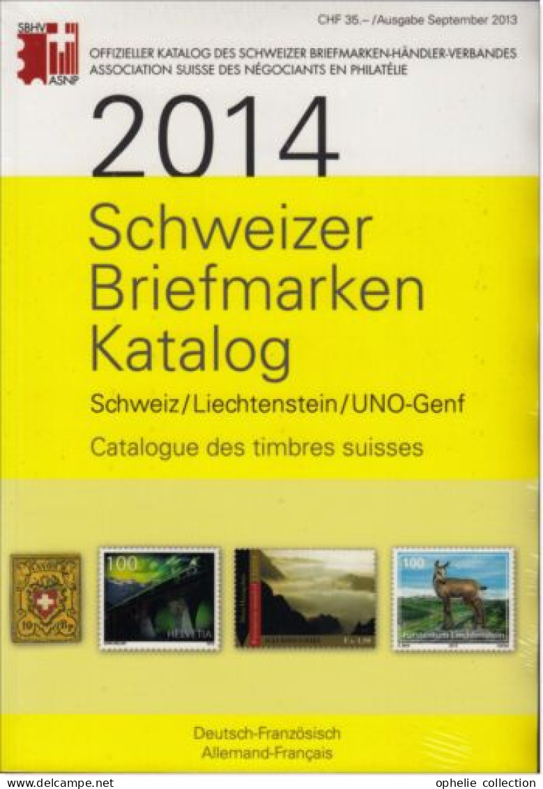 Schweizer Briefmarken Katalog 2014 - Catalogue De Timbres Suisses - Suisse