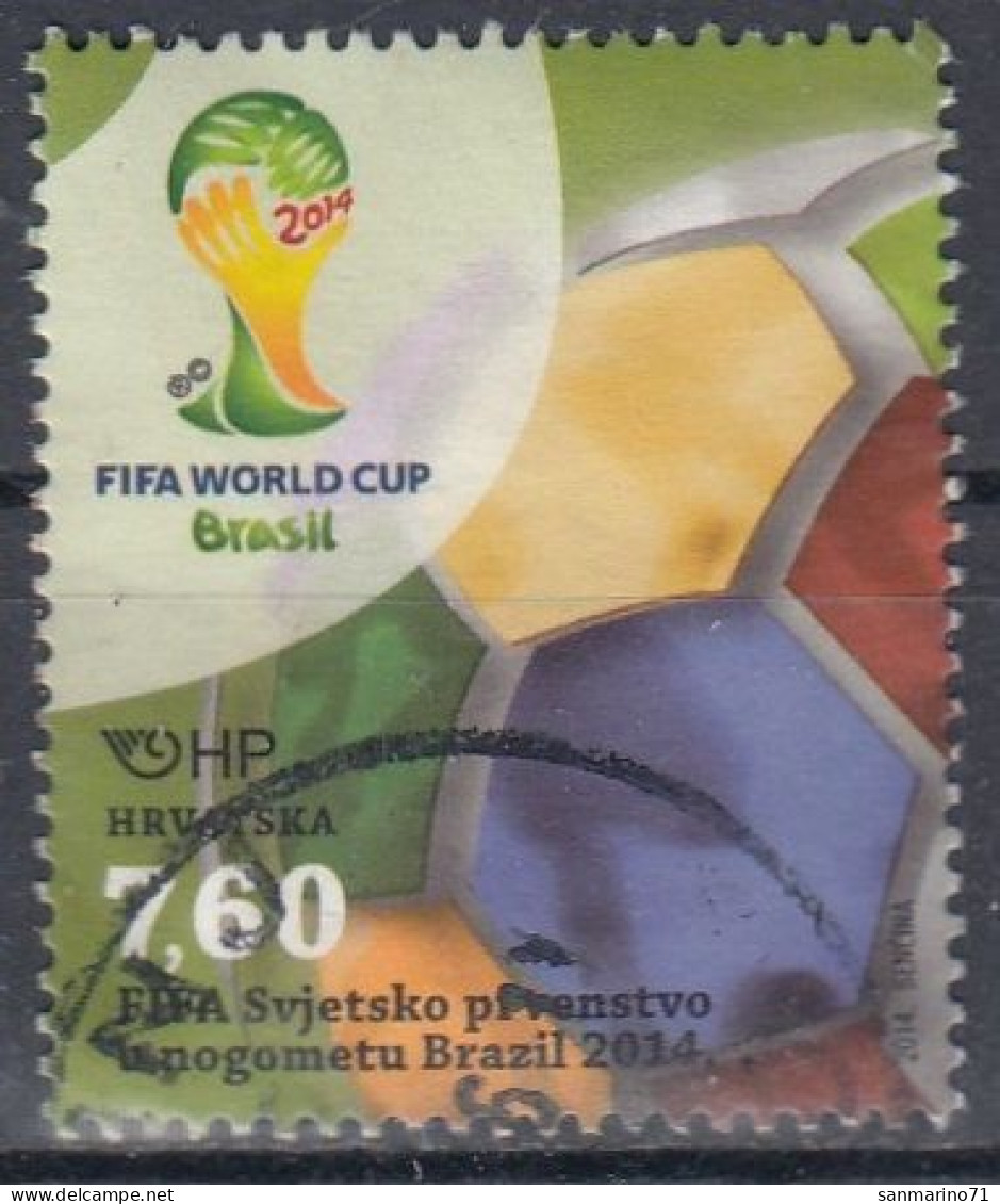 CROATIA 1137,used,football - Used Stamps