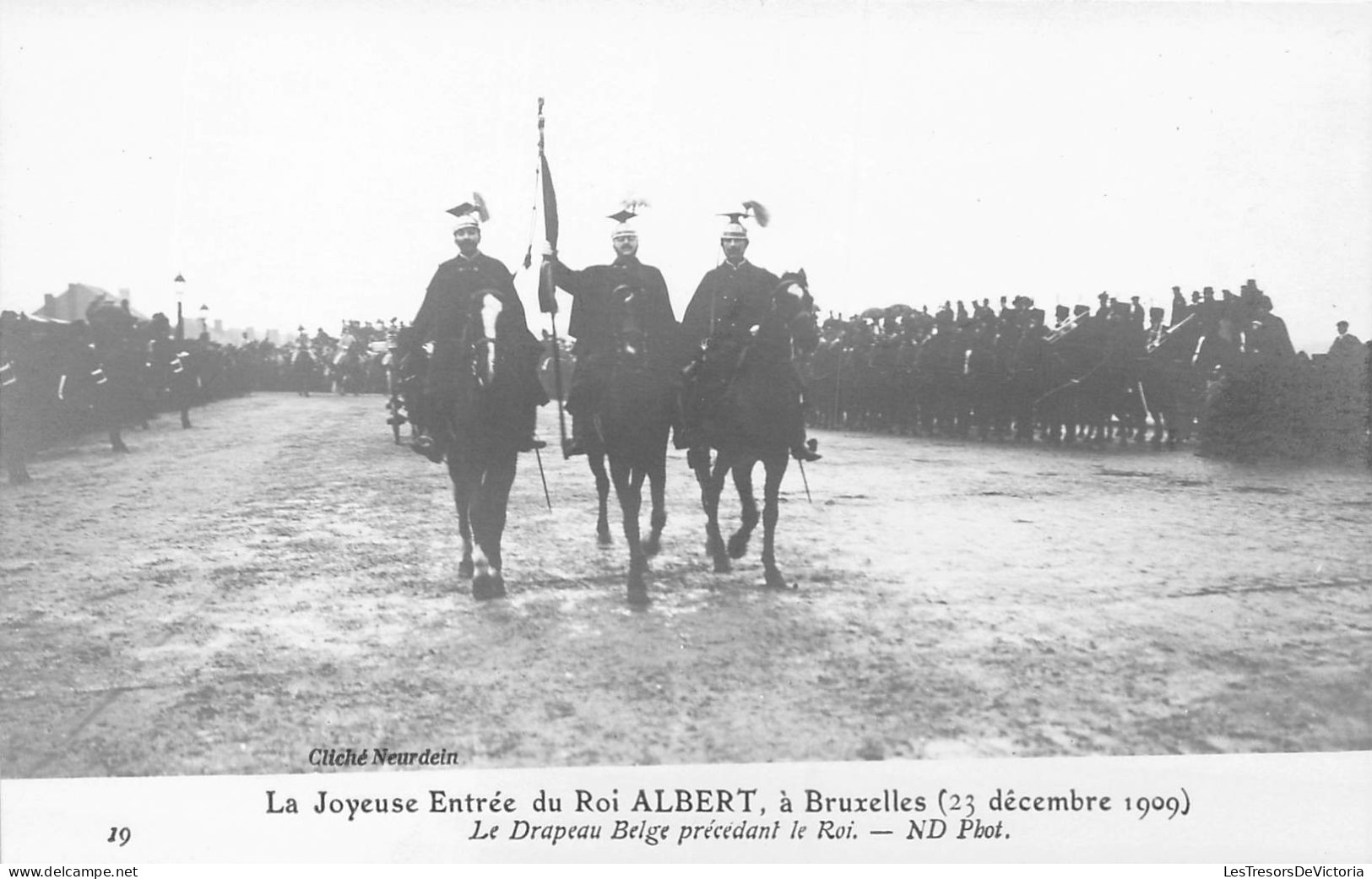 FAMILLES ROYALES - La Joyeuse Entrée Du Roi Albert à Bruxelles - 23 Décembre 1909 - Carte Postale Ancienne - Familles Royales