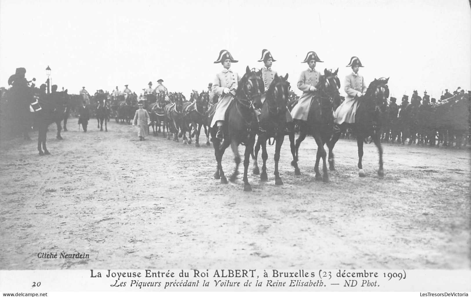 FAMILLES ROYALES - La Joyeuse Entrée Du Roi Albert à Bruxelles - 23 Décembre 1909 - Carte Postale Ancienne - Familles Royales