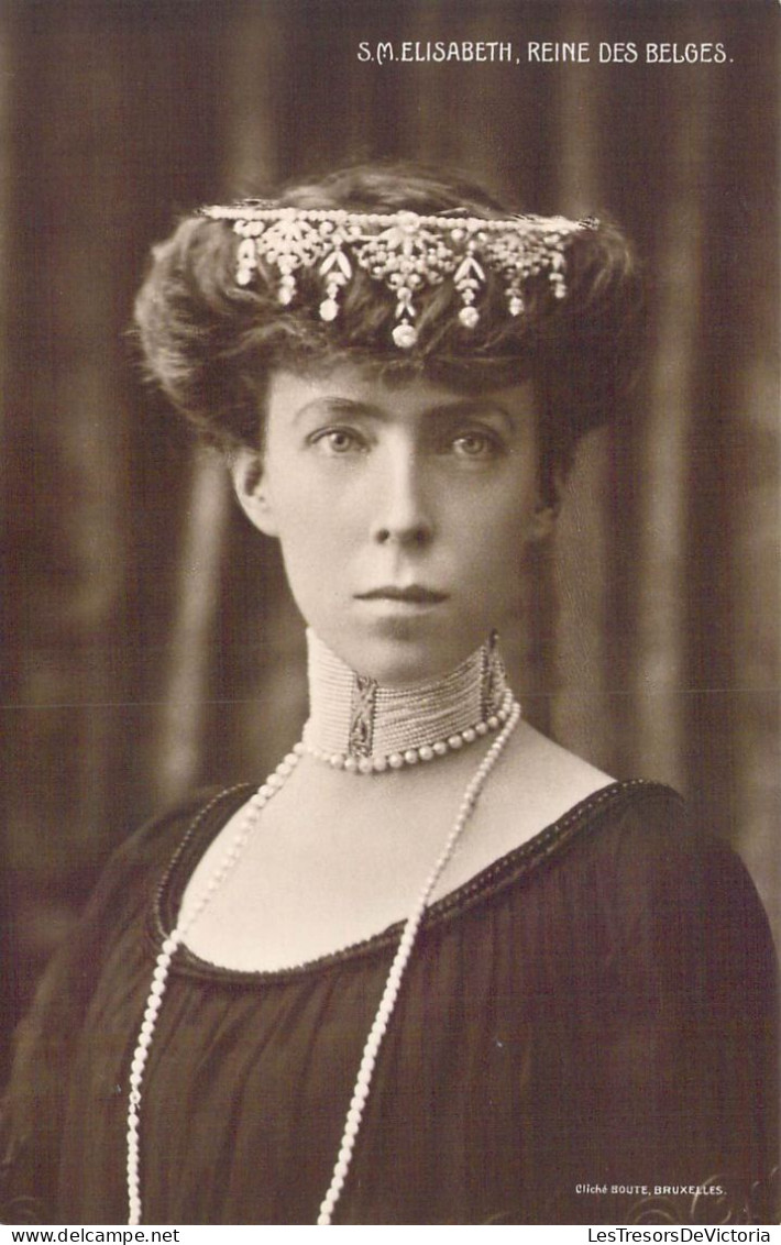 FAMILLES ROYALES - S.M. Elisabeth, Reine Des Belges - Carte Postale Ancienne - Royal Families