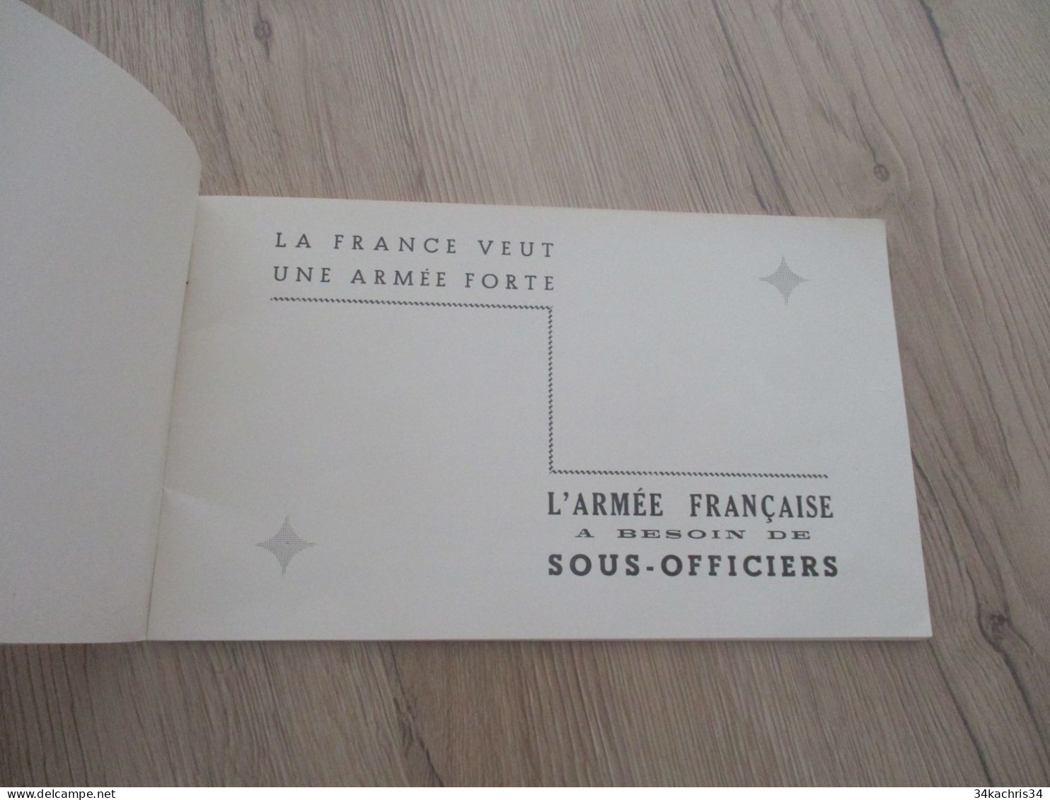 Catalogue Propagande Militaire Pour Le Recrutement De Sous Officiers 1958 Imprimerie De L'E.A.I. - Documentos