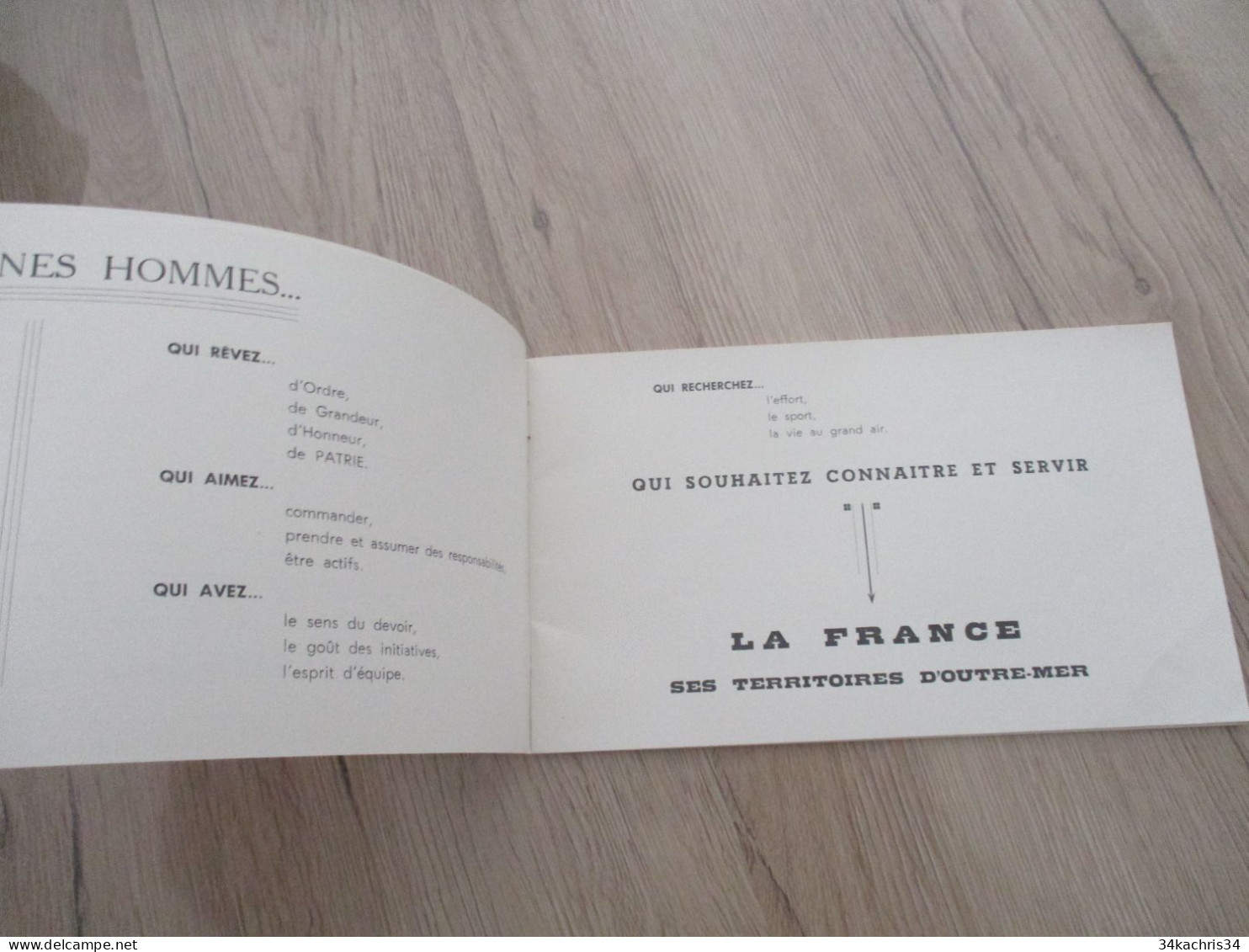 Catalogue Propagande Militaire Pour Le Recrutement De Sous Officiers 1958 Imprimerie De L'E.A.I. - Documentos