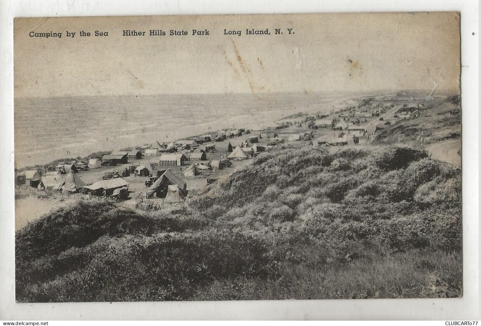 Long Island (Etats-Unis, New-York) : Camping By The Sea, Hither Hills State Park In 1920 (animée) PF. - Long Island