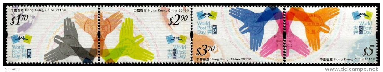 Hong Kong - 2015 - World Post Day - Mint Stamp Set - Neufs