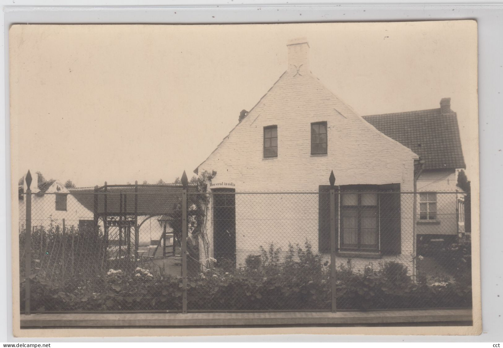 Oudenaarde  FOTOKAART  Villa Met Opschrift  Hoc Erat In Votis - Oudenaarde