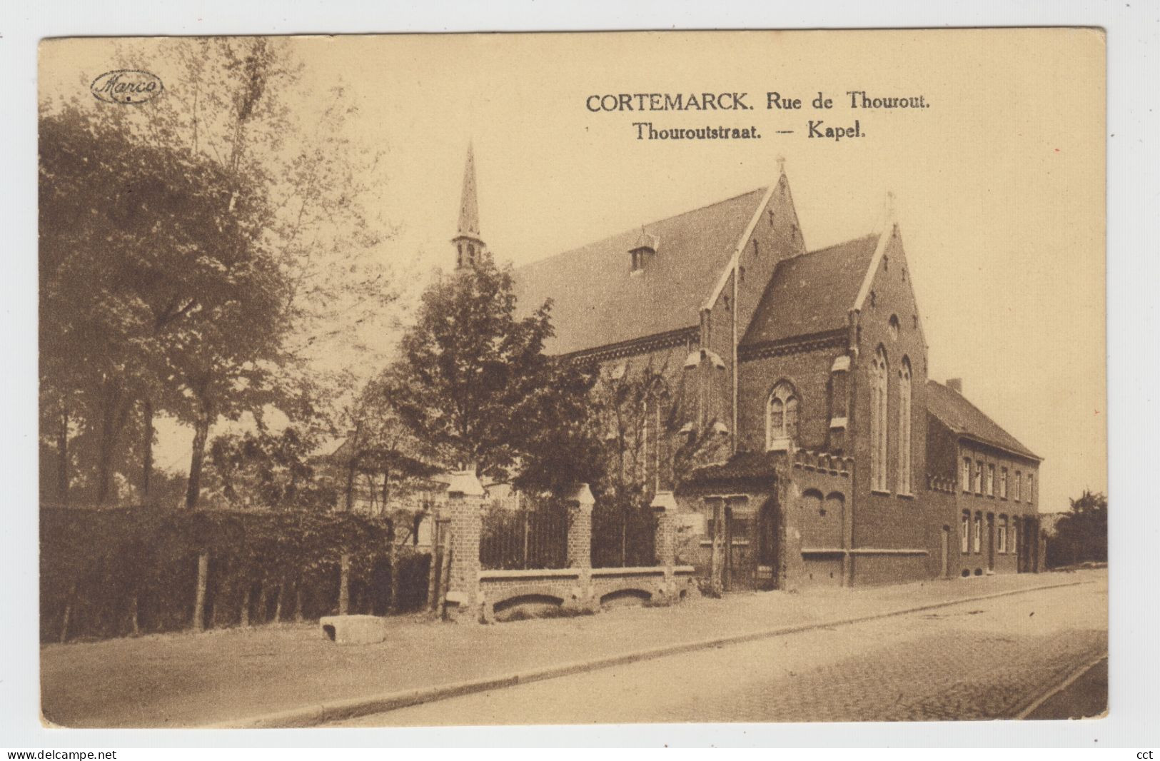 Cortemarck  Kortemark  Rue De Thourout   Kapel - Kortemark