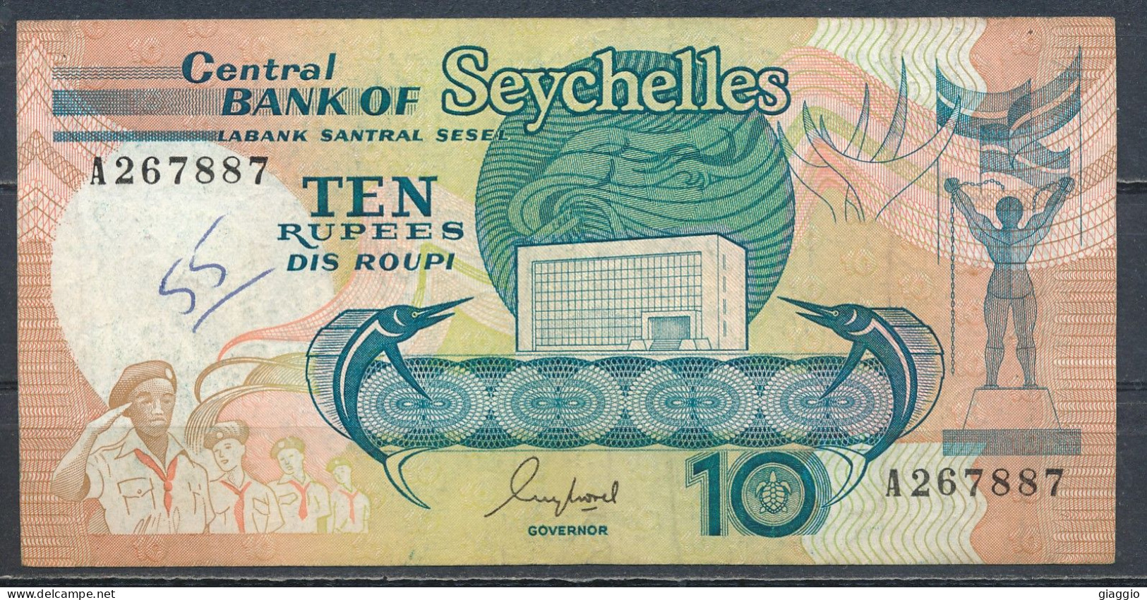 °°° SEYCHELLES 10 RUPEES 1989 °°° - Seychelles