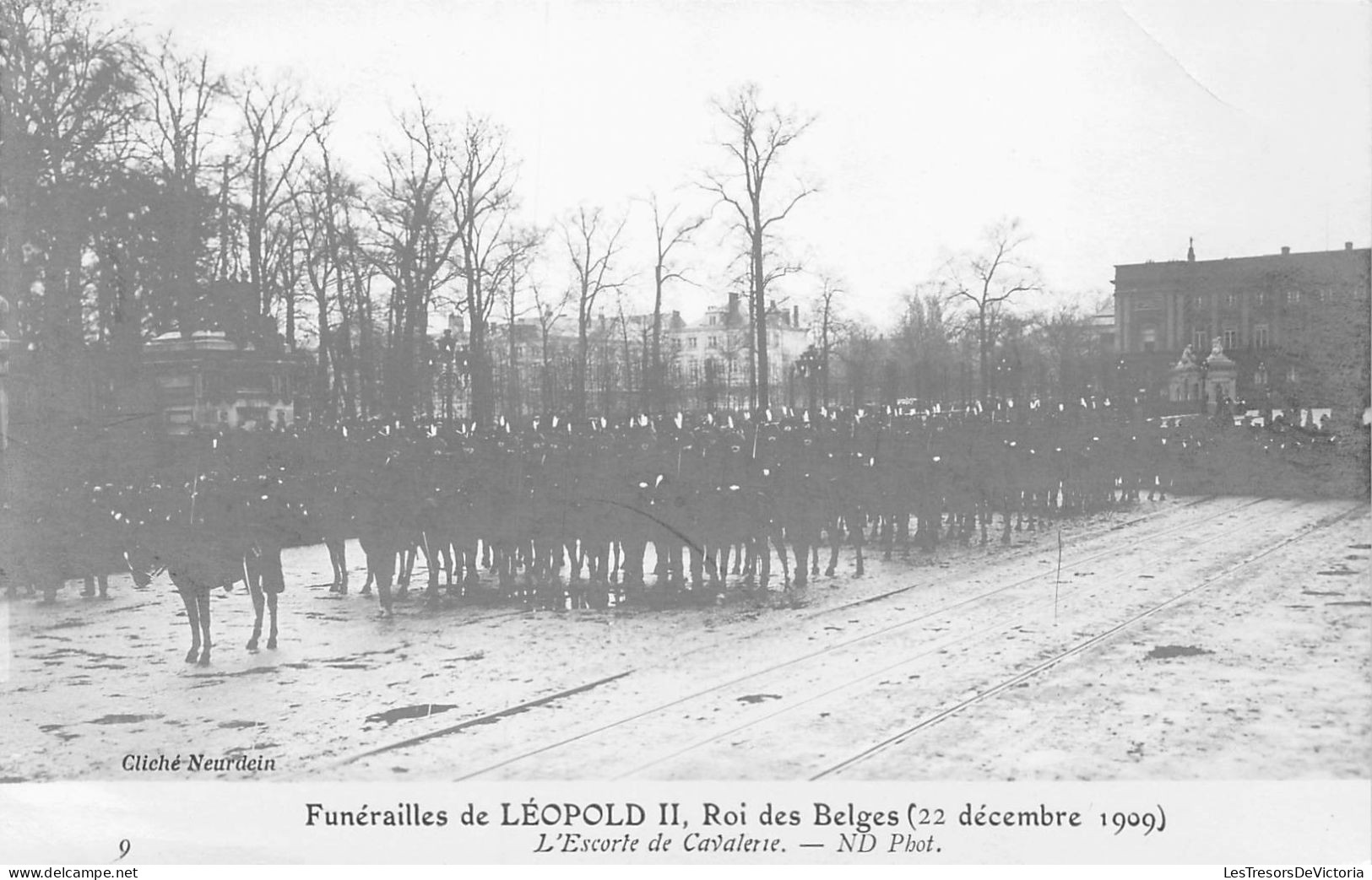 FAMILLES ROYALES - Funérailles De Léopold II, Roi Des Belges - 23 Décembre 1909 - Carte Postale Ancienne - Familles Royales