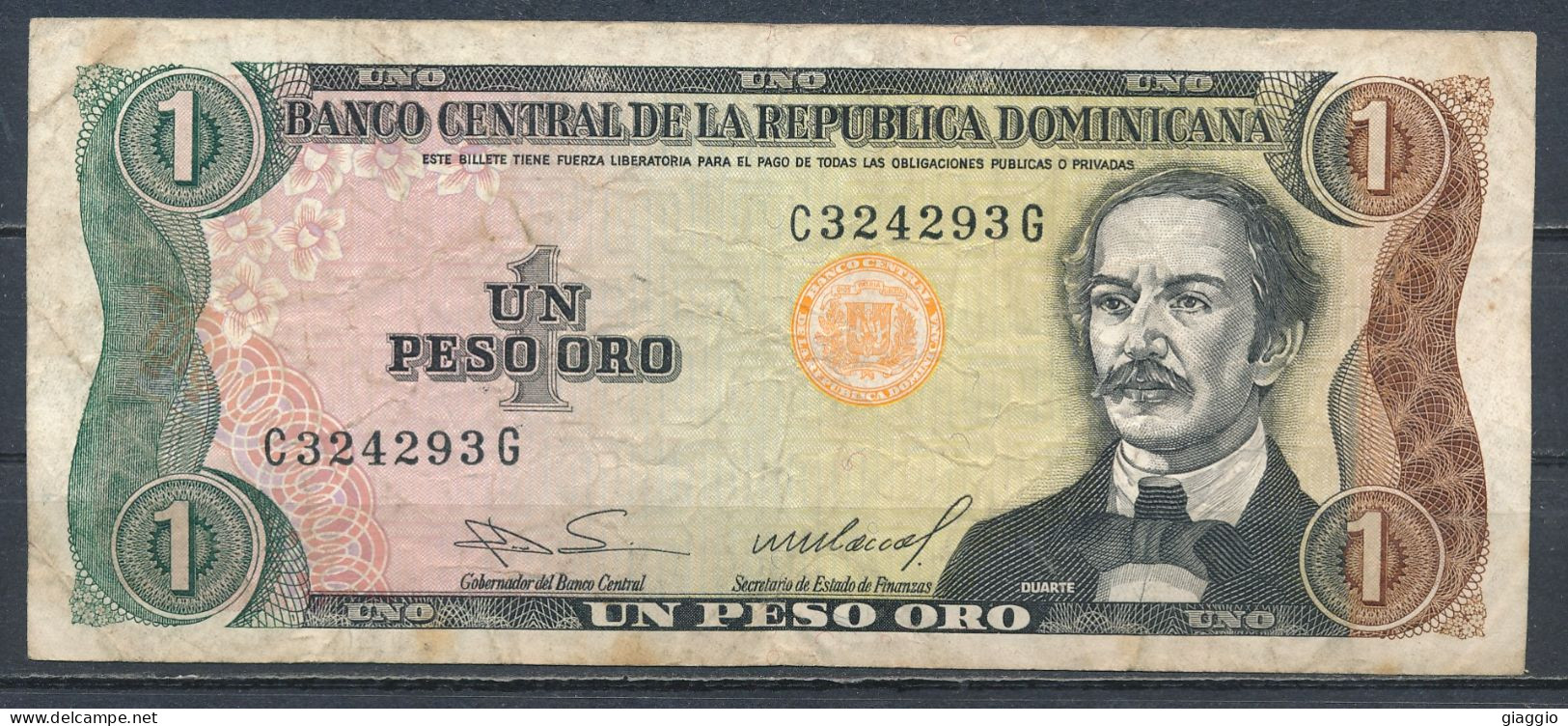 °°° REPUBBLICA DOMINICANA 1 PESO ORO 1984 °°° - Dominicana