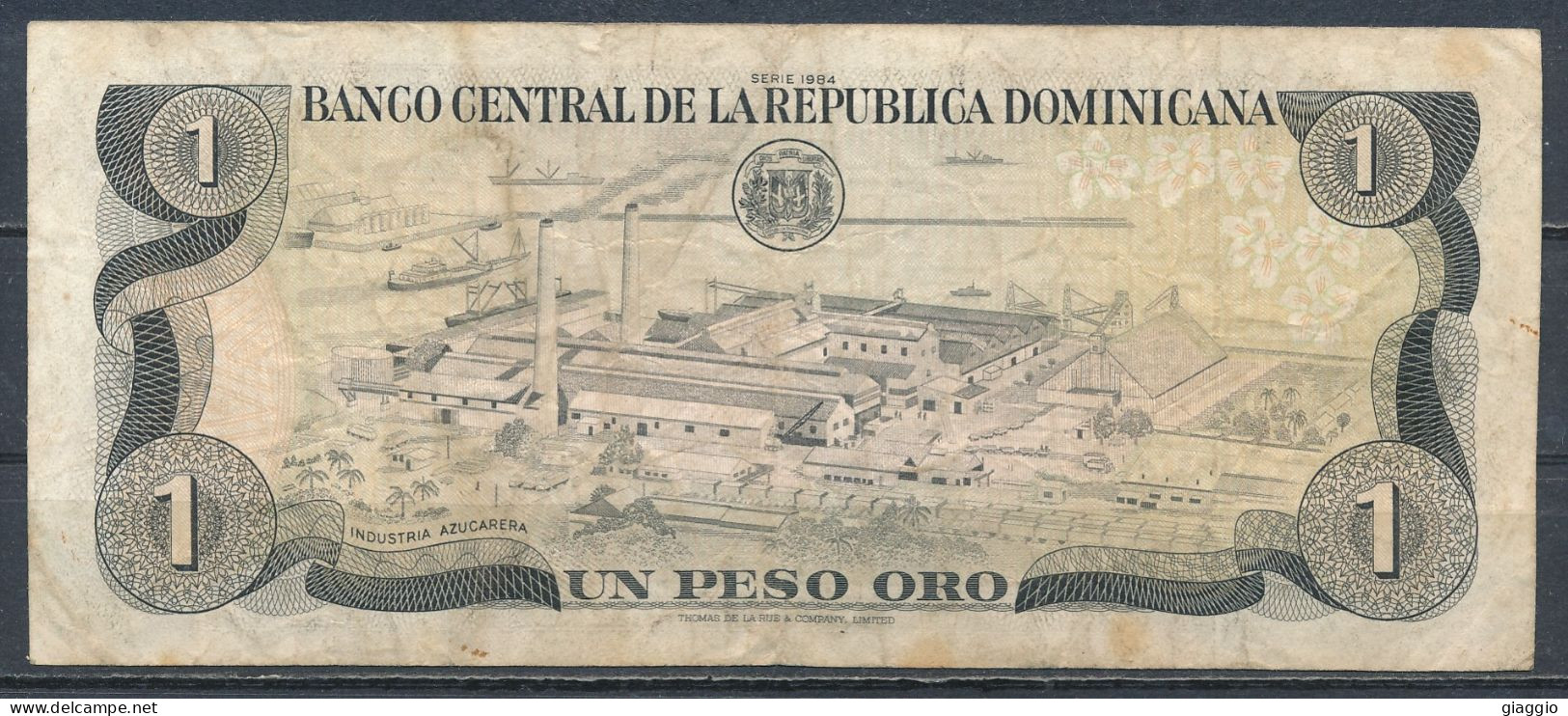 °°° REPUBBLICA DOMINICANA 1 PESO ORO 1984 °°° - Dominicaine