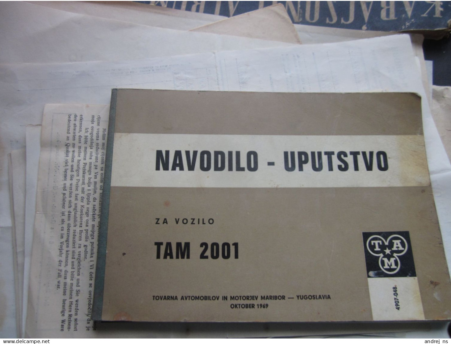 TAM 2001 Tvornica Avtomobilov In Motorjev Maribor Yugoslavia Navodilo Uputstvo Instructions For The Truck With Photos 12 - Trucks