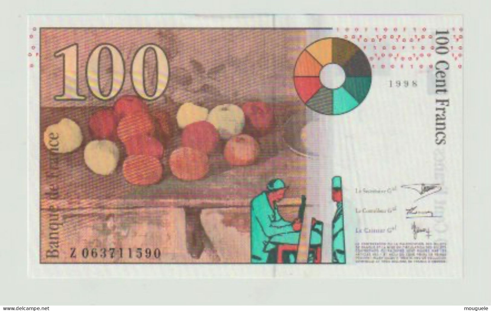 100 Francs Cézanne 1998.  Neuf - 100 F 1997-1998 ''Cézanne''