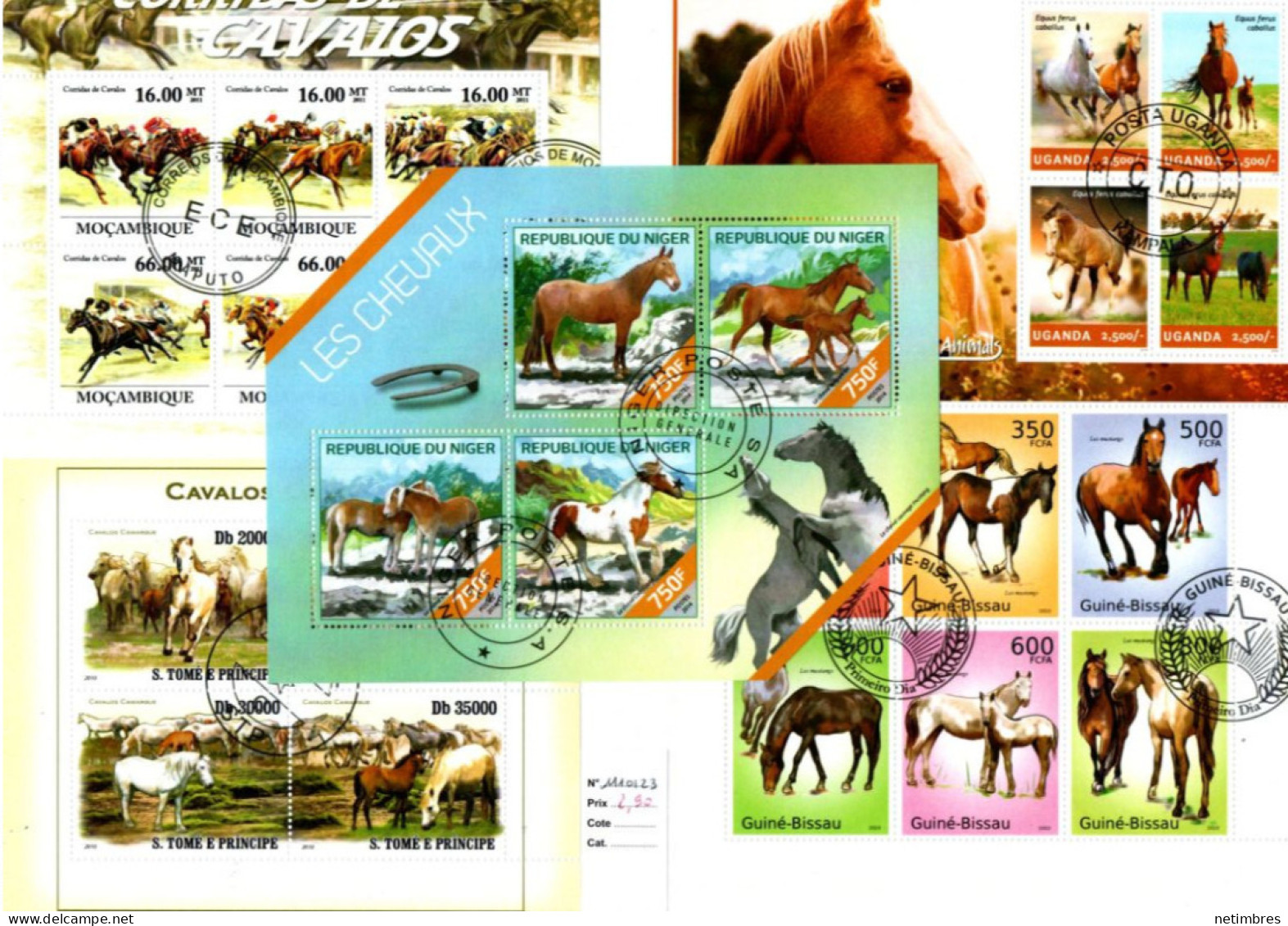 Lot Blocs Thematique " Chevaux " - Chevaux