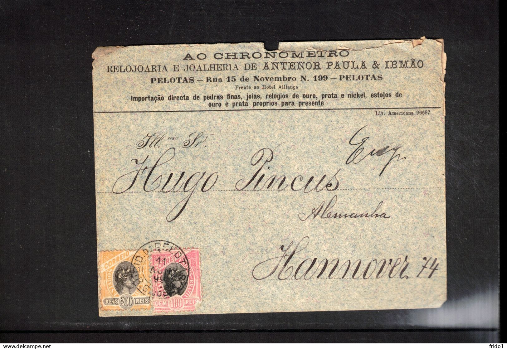 Brazil 1899 Interesting Letter To Germany - Briefe U. Dokumente