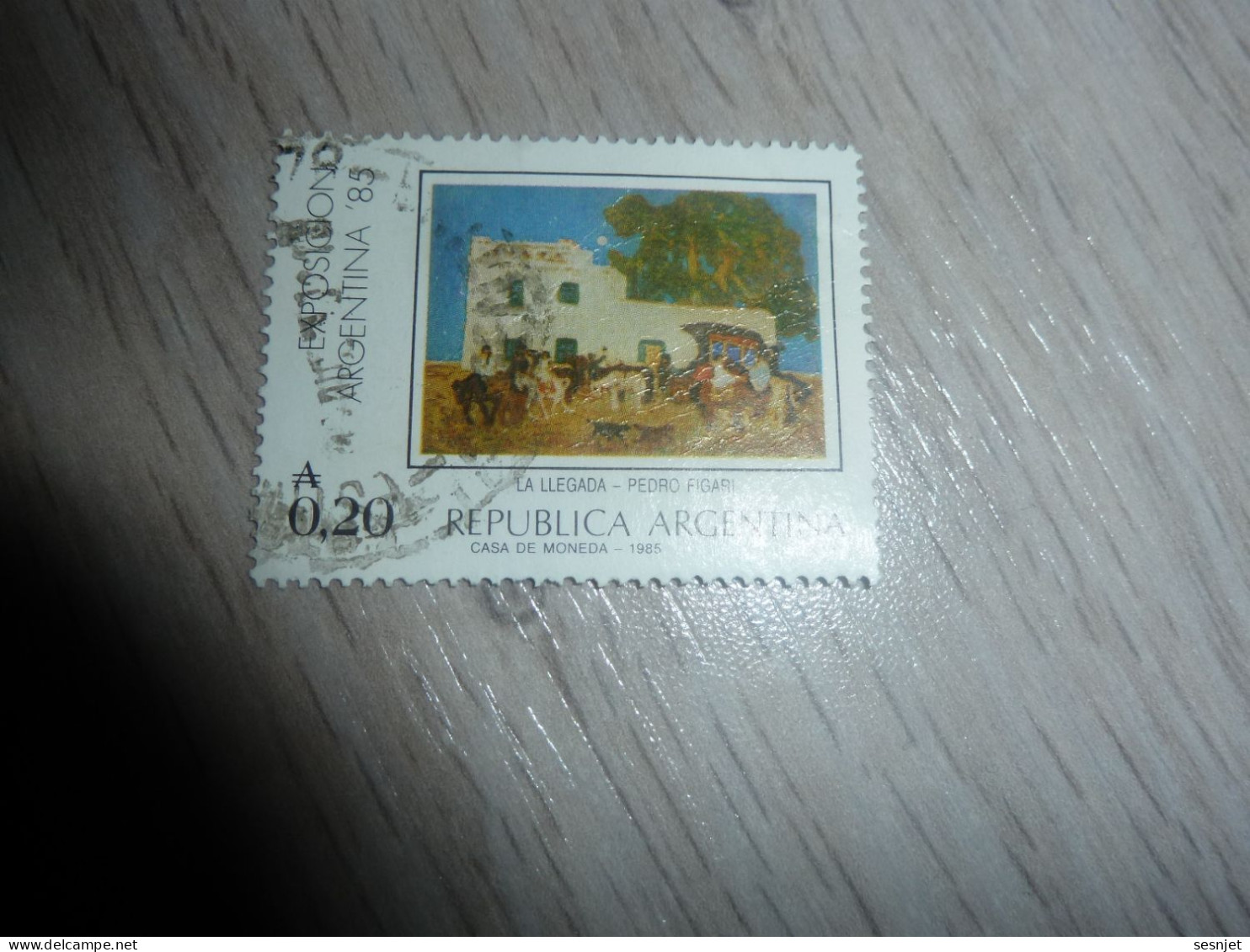 Républica Argentina - La Llegad Pedro Figari - 20 Centavos - Yt 1481 - Multicolore - Oblitéré - Année 1985 - - Used Stamps