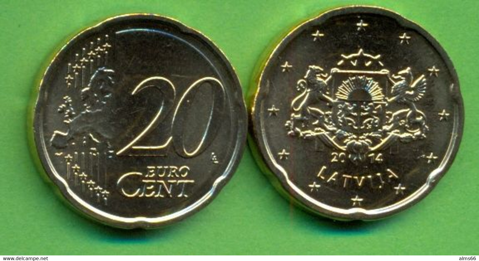 EuroCoins < Latvia > 20 Cents 2014 UNC - Lettonie