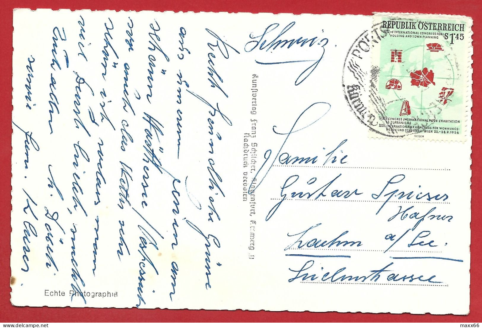 CARTOLINA VG AUSTRIA - Kurort Portschach Am Worthersee Vom Karawankenblick - 9 X 14 - 1956 - Pörtschach