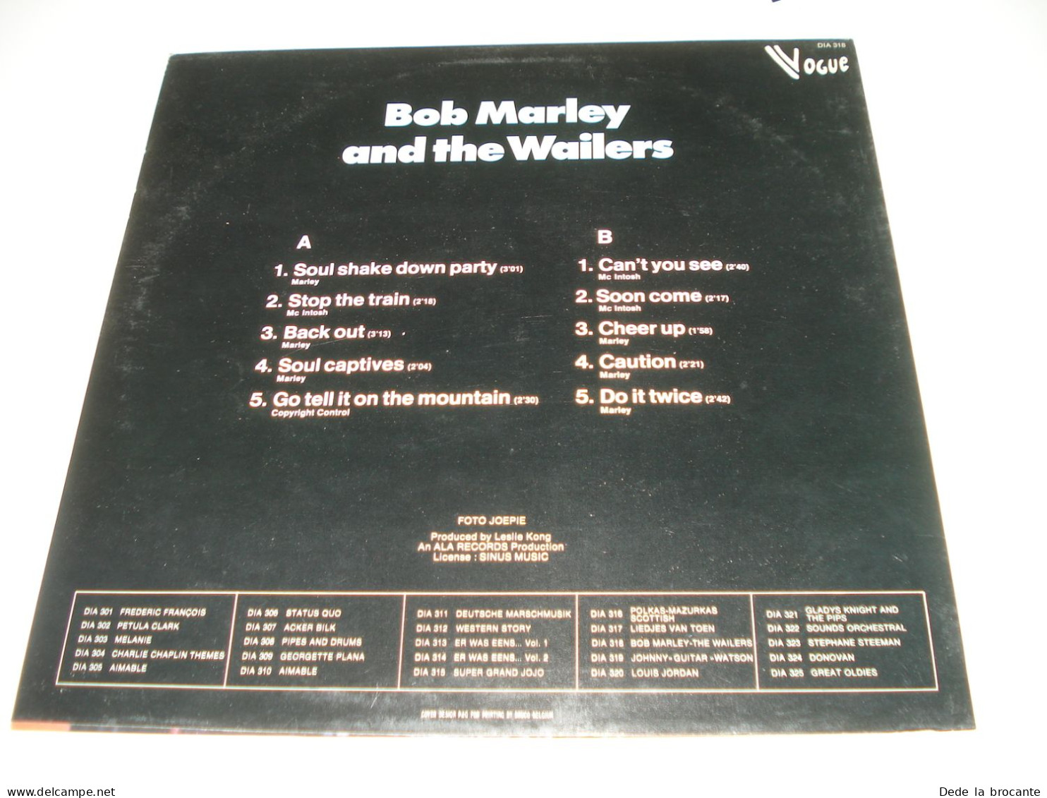 B5 / Bob Marley  And The Waillers LP Vogue - DIA 318 - Belgique 1978 -  N.M/N.M - Reggae