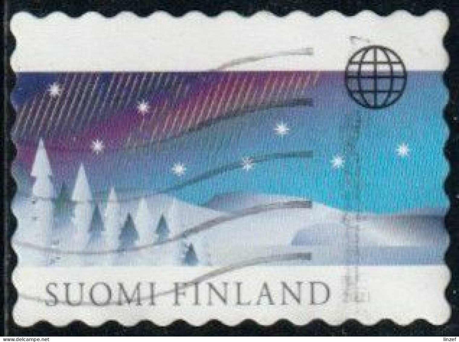 Finlande 2021 Yv. N°2740 - Noël - Aurore Boréale - Oblitéré - Gebraucht