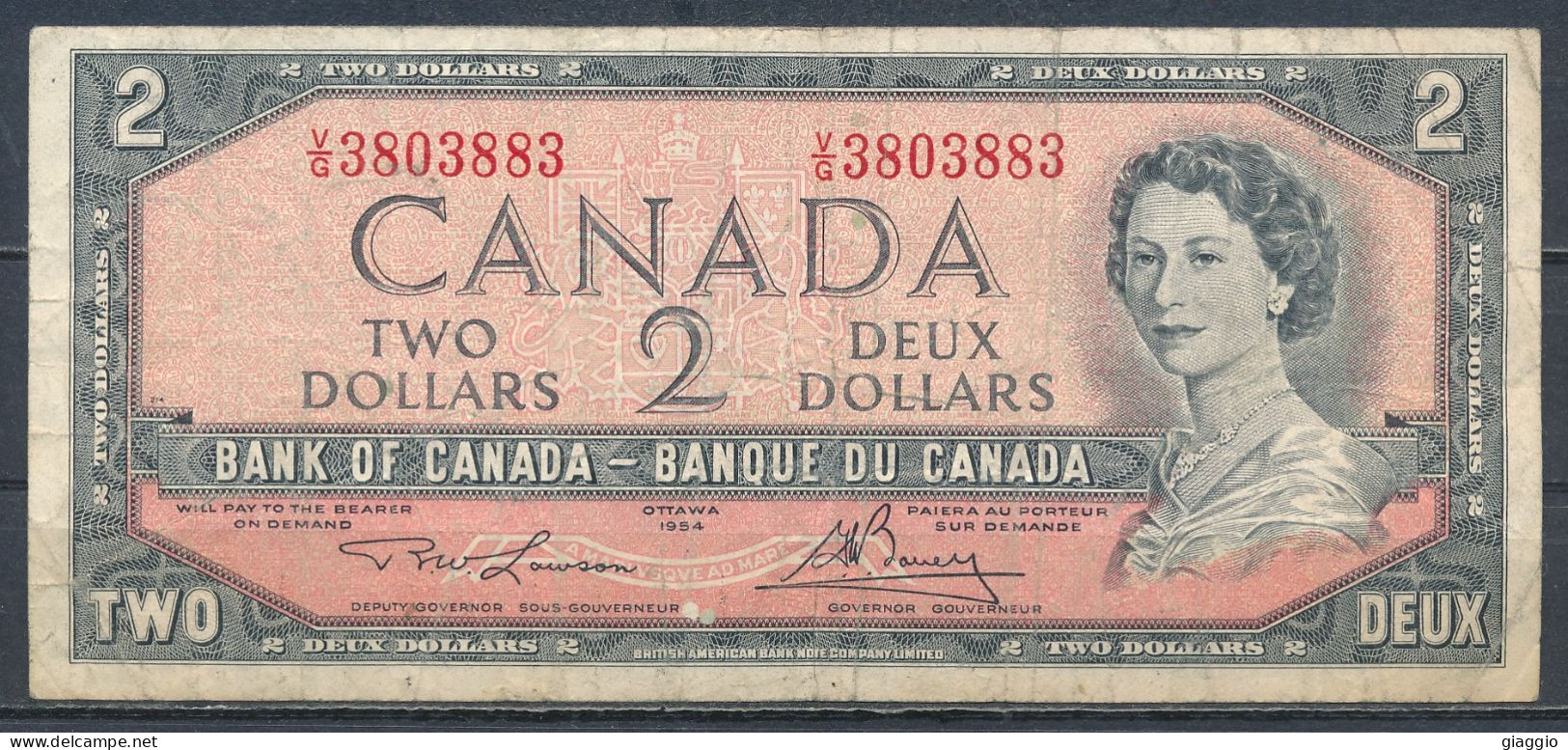 °°° CANADA 2 DOLLARS 1954 °°° - Kanada