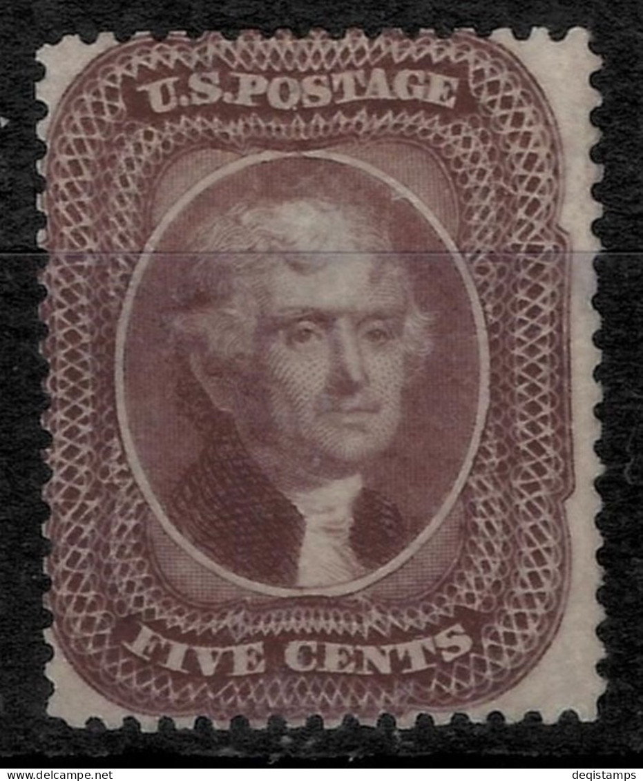 USA Stamp 1860  5 Cents Scott 30A / Jefferson CV $825  MNG Stamp - Unused Stamps