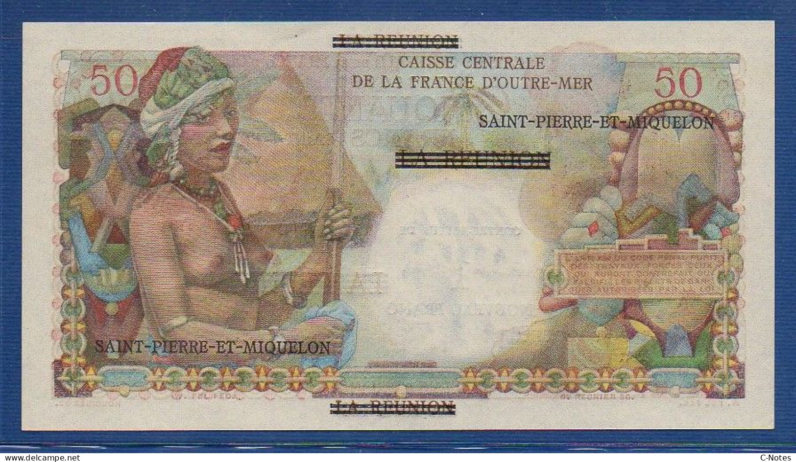 SAINT PIERRE & MIQUELON - P. 30b – 1 Nouveau Franc ND (1960) UNC, Serie J.30 90066 - Other - America