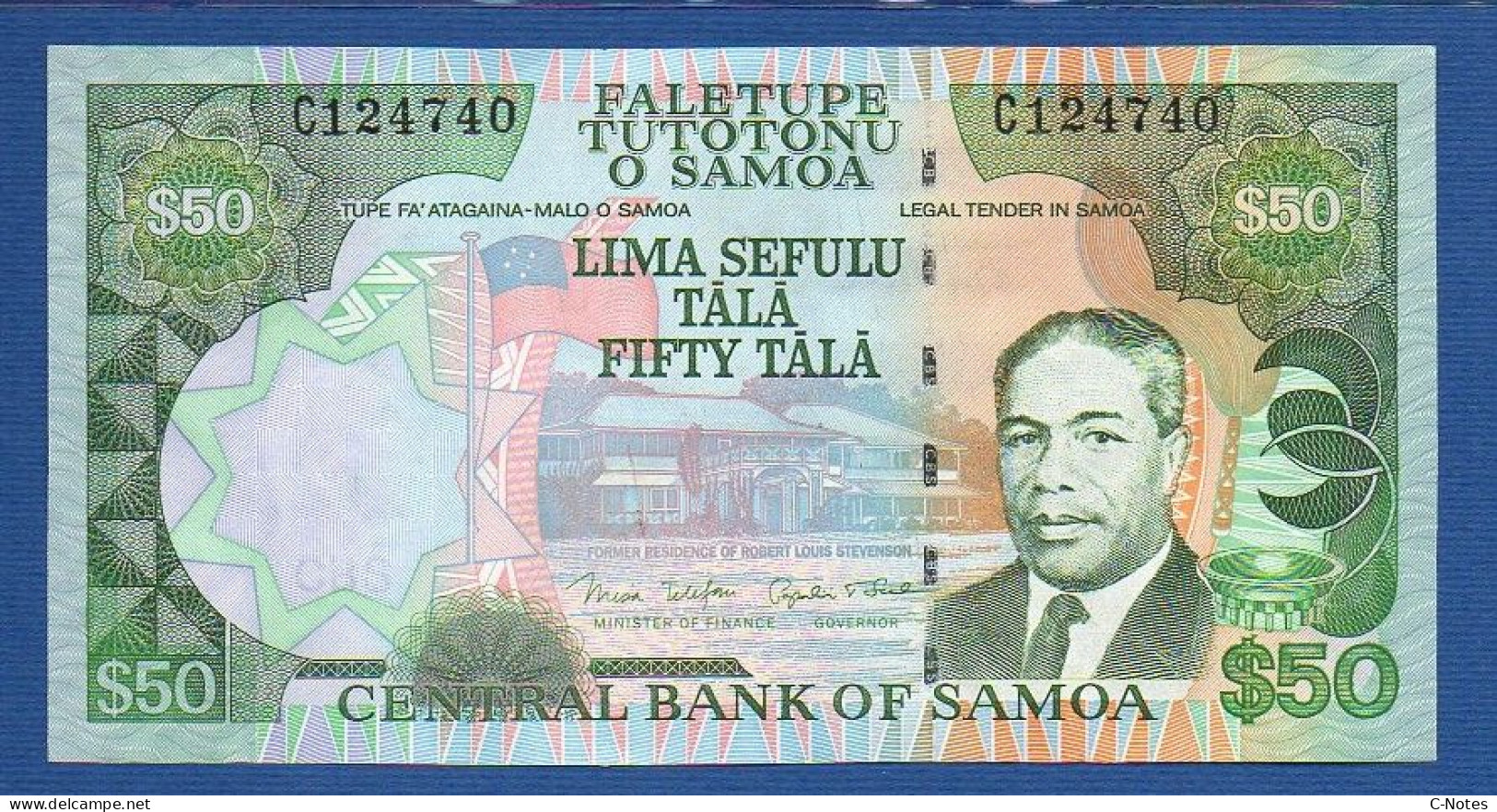 SAMOA - P.39a – 50 Tālā ND (2006) UNC, S/n C124740 - Samoa