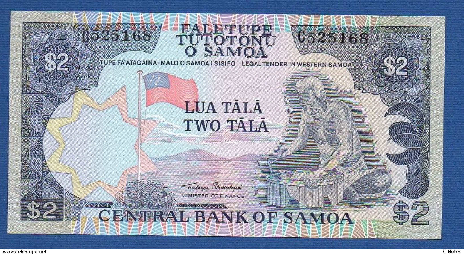 SAMOA - P.25 – 2 Tālā ND (1985) UNC, S/n C525168 - Samoa