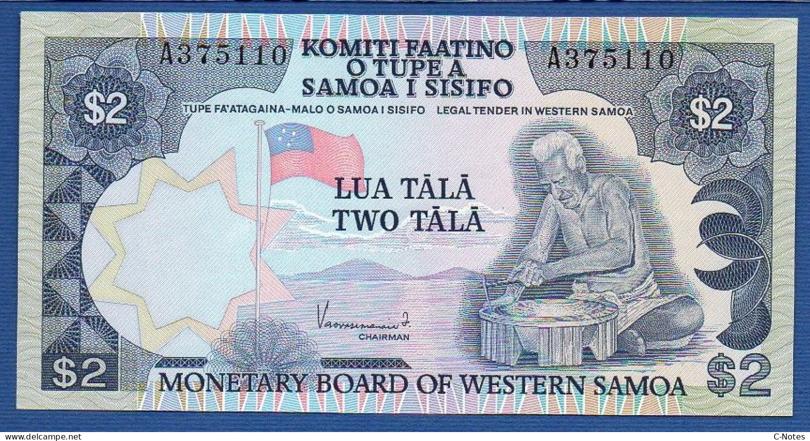 SAMOA - P.20 – 2 Tālā ND (1980) UNC, S/n A375110 - Samoa