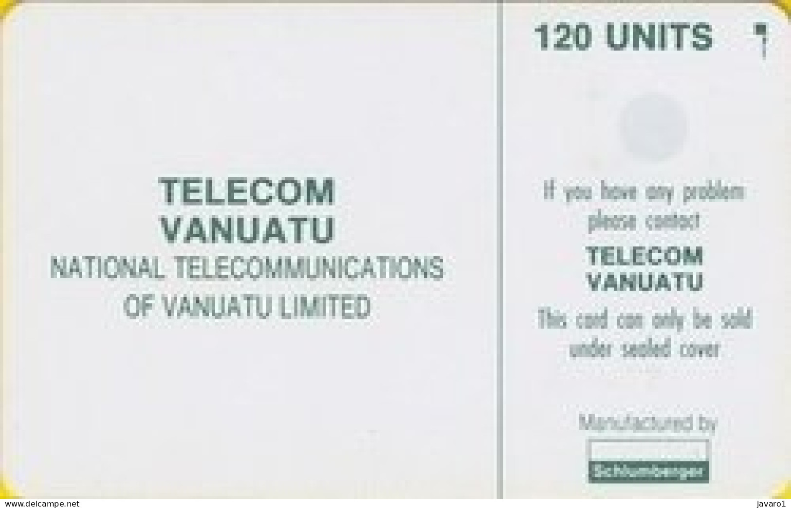 VANUATU : TVA-0003 TVL Logo 120 (SC5 AFNOR) ( Batch: 40732) USED - Vanuatu