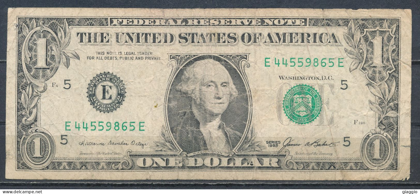 °°° USA 1 DOLLAR 1985 E °°° - Bilglietti Della Riserva Federale (1928-...)