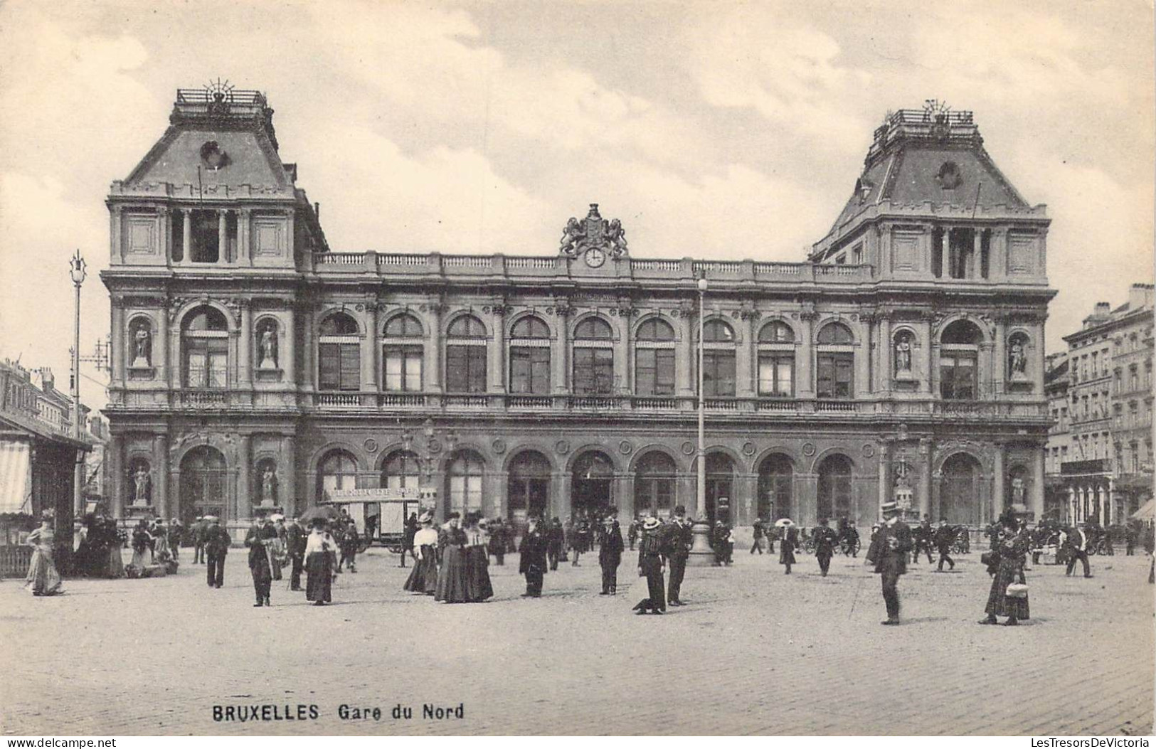 BELGIQUE - Bruxelles - Gare Du Nord - Carte Postale Ancienne - Schienenverkehr - Bahnhöfe