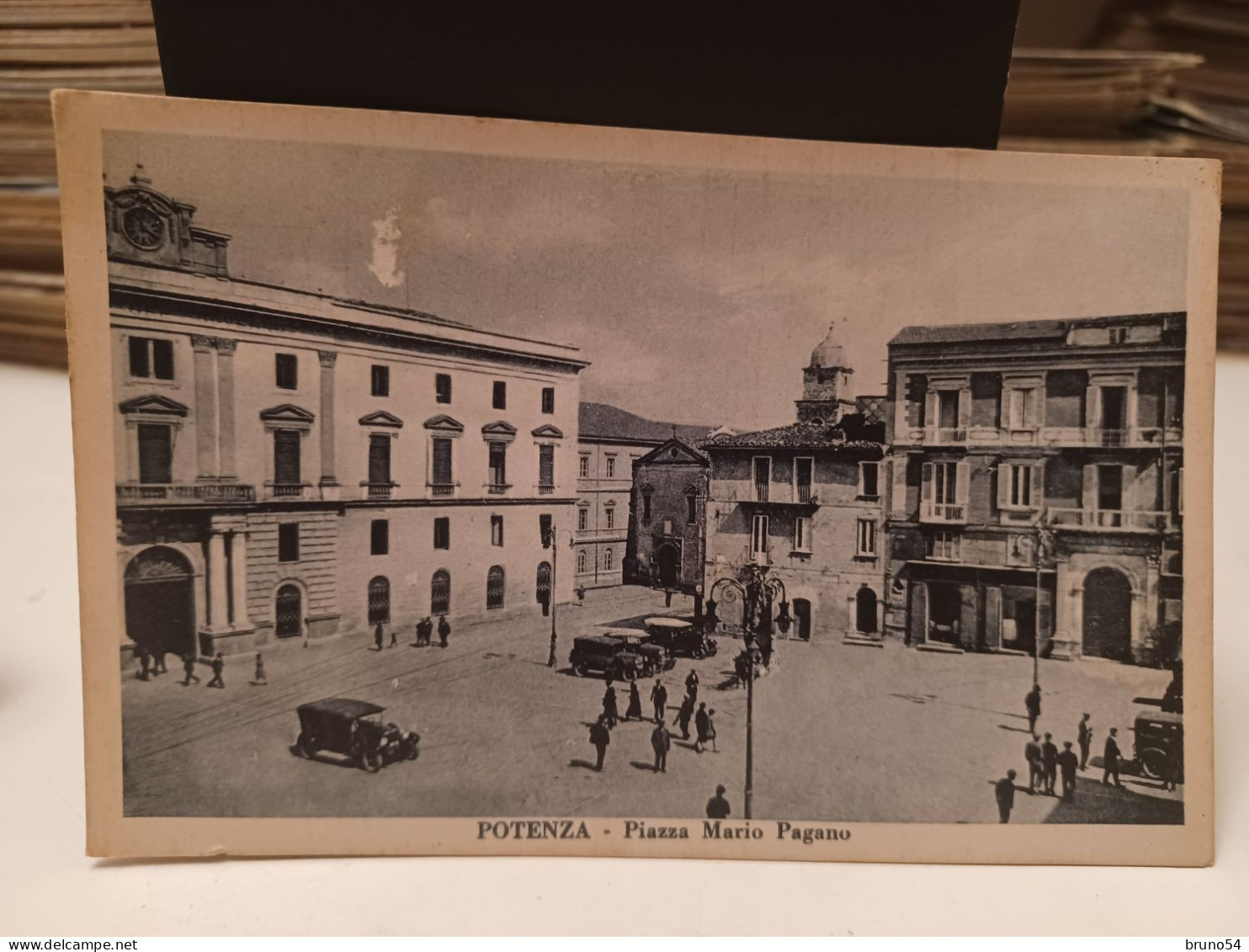 2 Cartoline Potenza ,sotto La Neve E Piazza Mario Pagano Anni 50 - Potenza