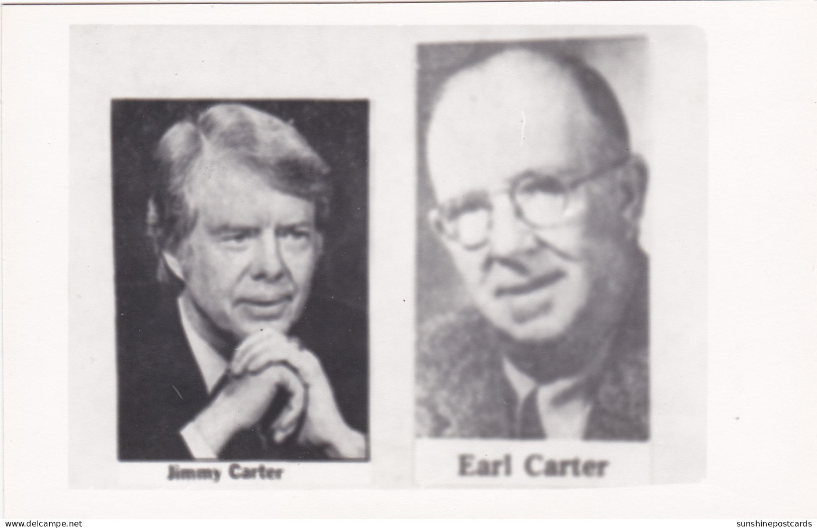 President Jimmy Carter And His Father Ear Carter Real Photo - Presidentes