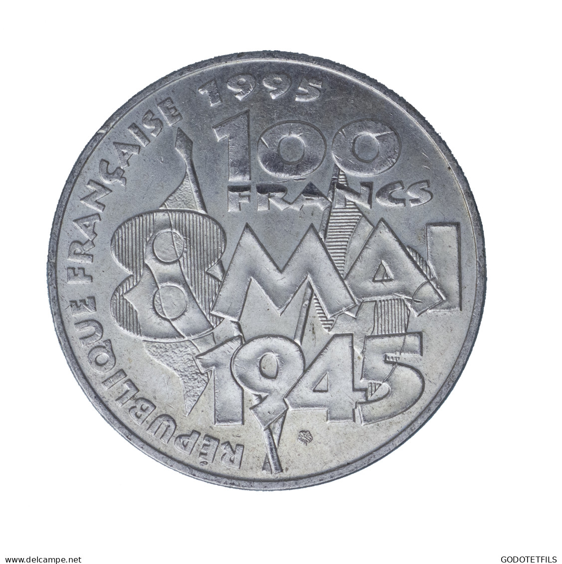 Ve République 100 Francs Argent 8 Mai 1945 - 100 Francs