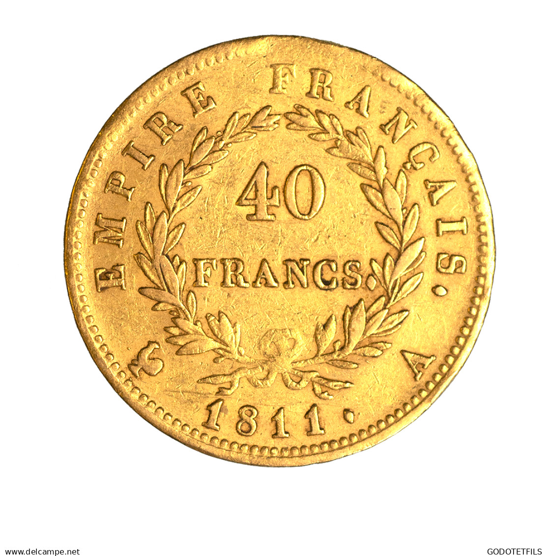 Premier Empire - 40 Francs Napoléon Ier Tête Laurée - 1811 Paris - 40 Francs (oro)