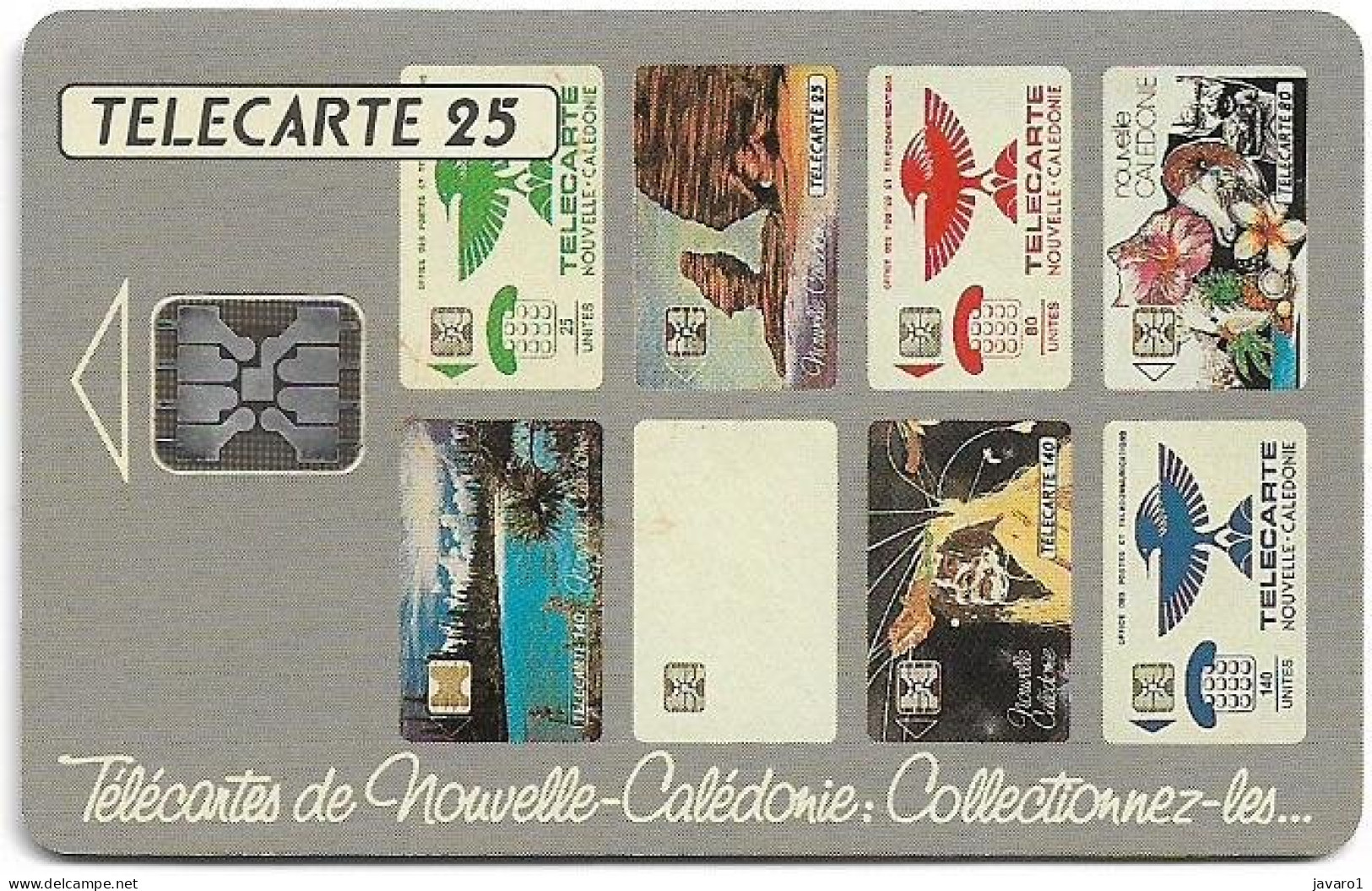 NEW CALEDONIA : NC-010A  25 Patchwork 05/94 ( Batch: C45100808) USED - Nouvelle-Calédonie