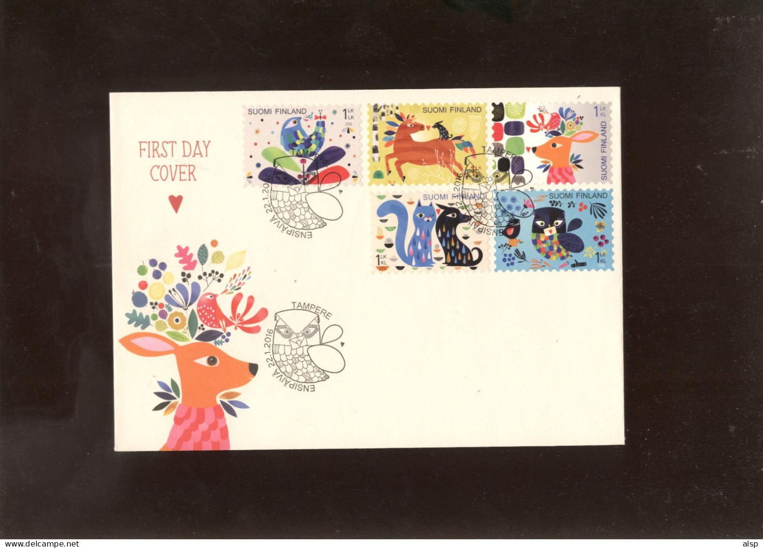 Finland 2016 5 Stamps FDC - Gebraucht