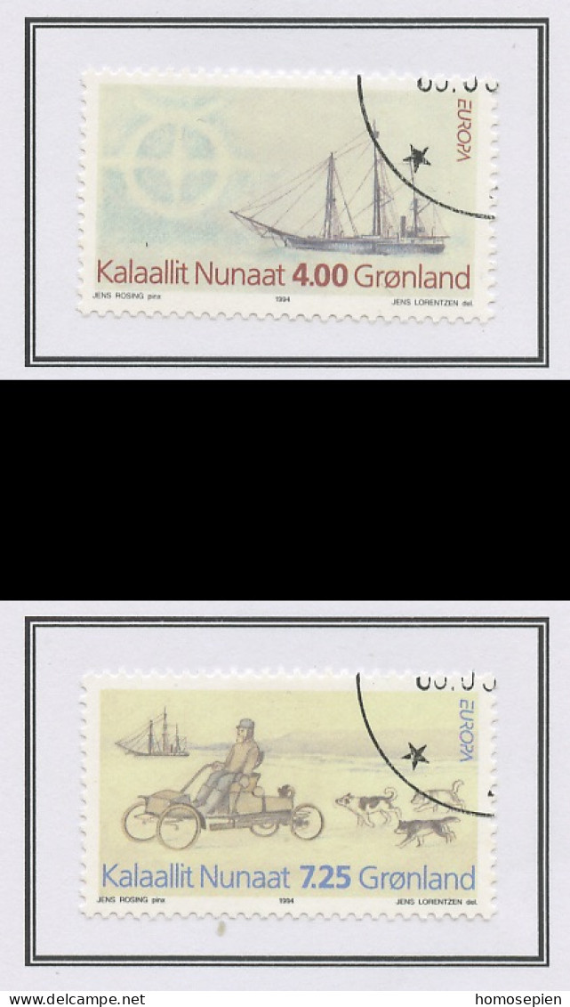 Groenland - Grönland - Greenland - Danemark 1994 Y&T N°233 à 234 - Michel N°247 à 248 (o) - EUROPA - Used Stamps