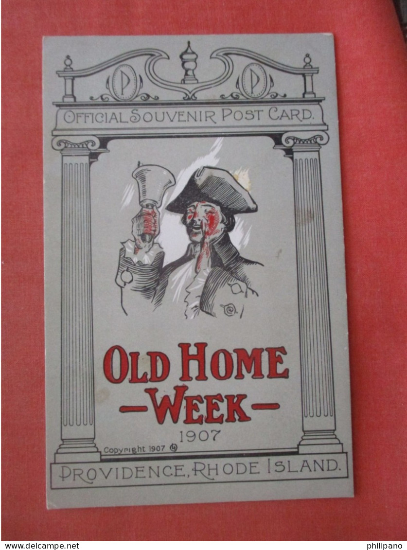 1907 Old Home Week.   Providence Rhode Island > Providence  Ref 6034 - Providence