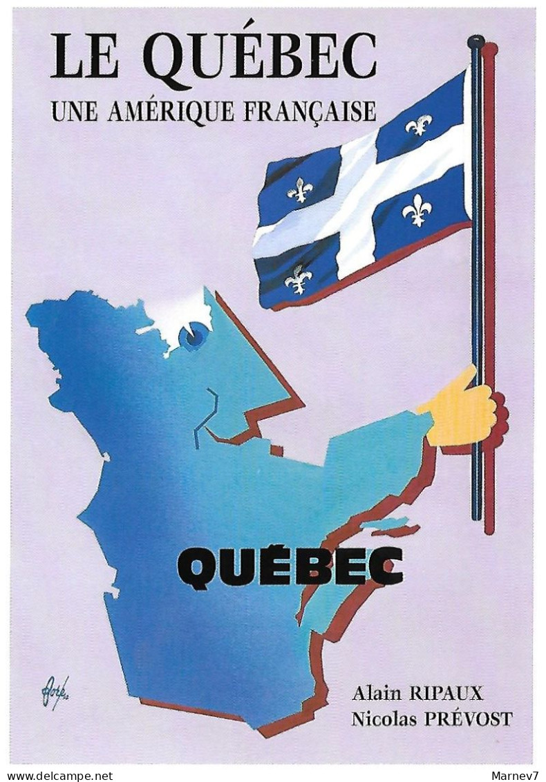 Illustrateur FORE - Foré - 2002 - Le QUEBEC - Une Amérique Française - Alain Ripaux - Nicolas Prévost - Fore