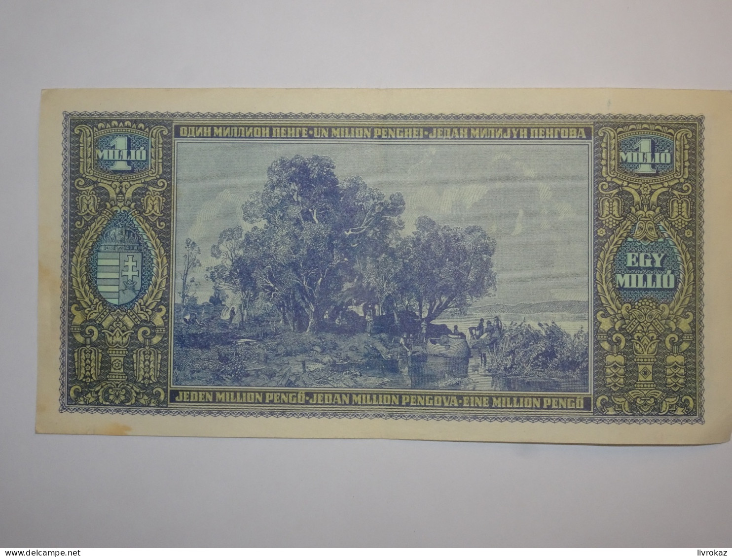 Hongrie, Hungary Banknotes 1 000 000 EGYMILLIÓ PENGŐ MAGYAR NEMZETI BANK Budapest 1945 - Hongrie