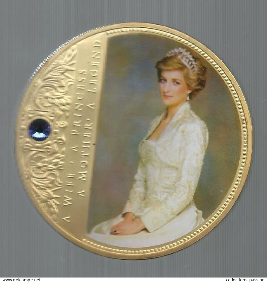 Médaille, Portraits Of A Princess, DIANA ,a Wife ,a Princess, A Mother,a Legend , 118 Gr, Dia. 70 Mm,  Frais Fr 6.00 E - Monarquía/ Nobleza