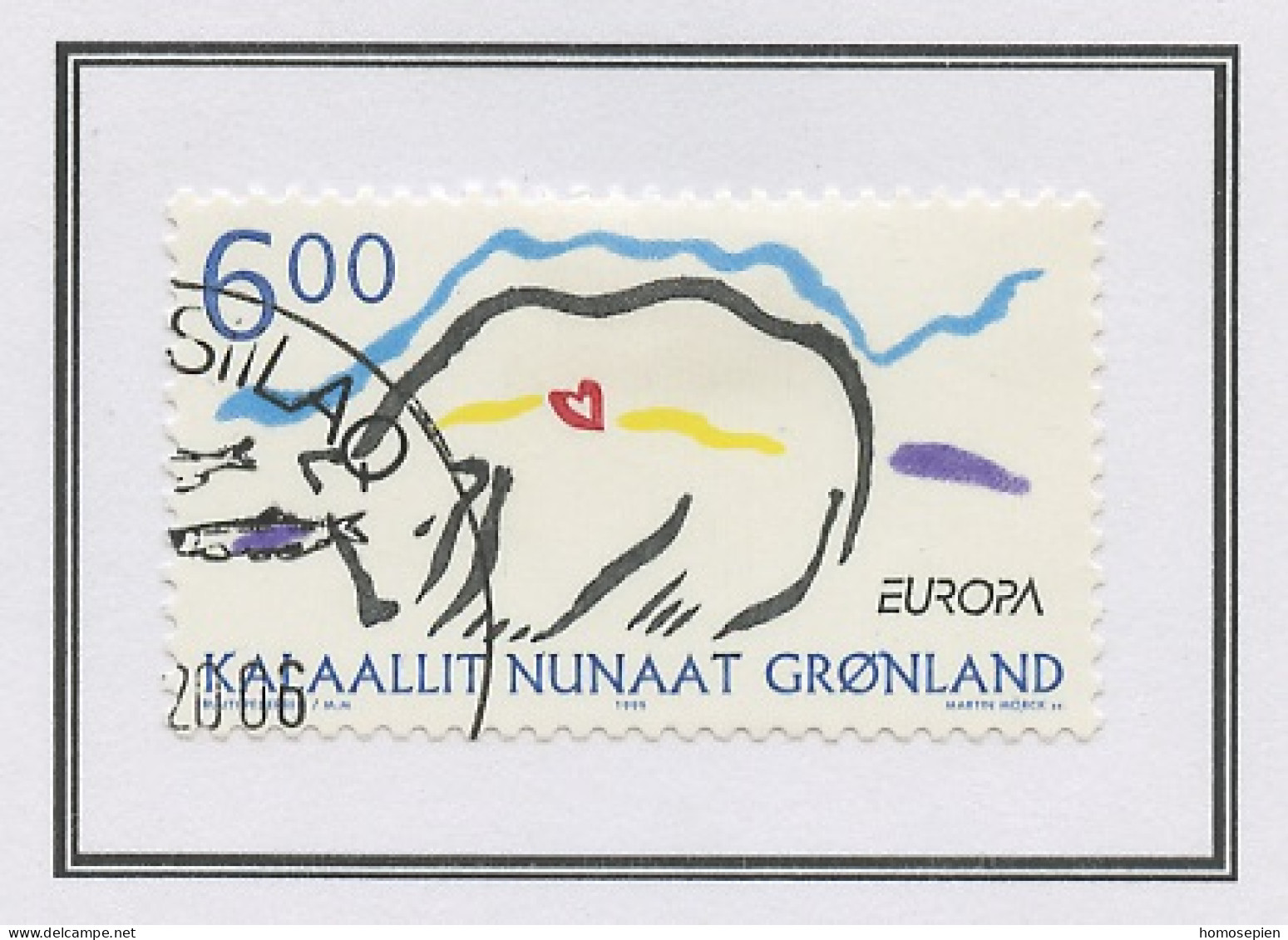 Groenland - Grönland - Greenland - Danemark 1999 Y&T N°315 - Michel N°338 (o) - 6k EUROPA - Oblitérés