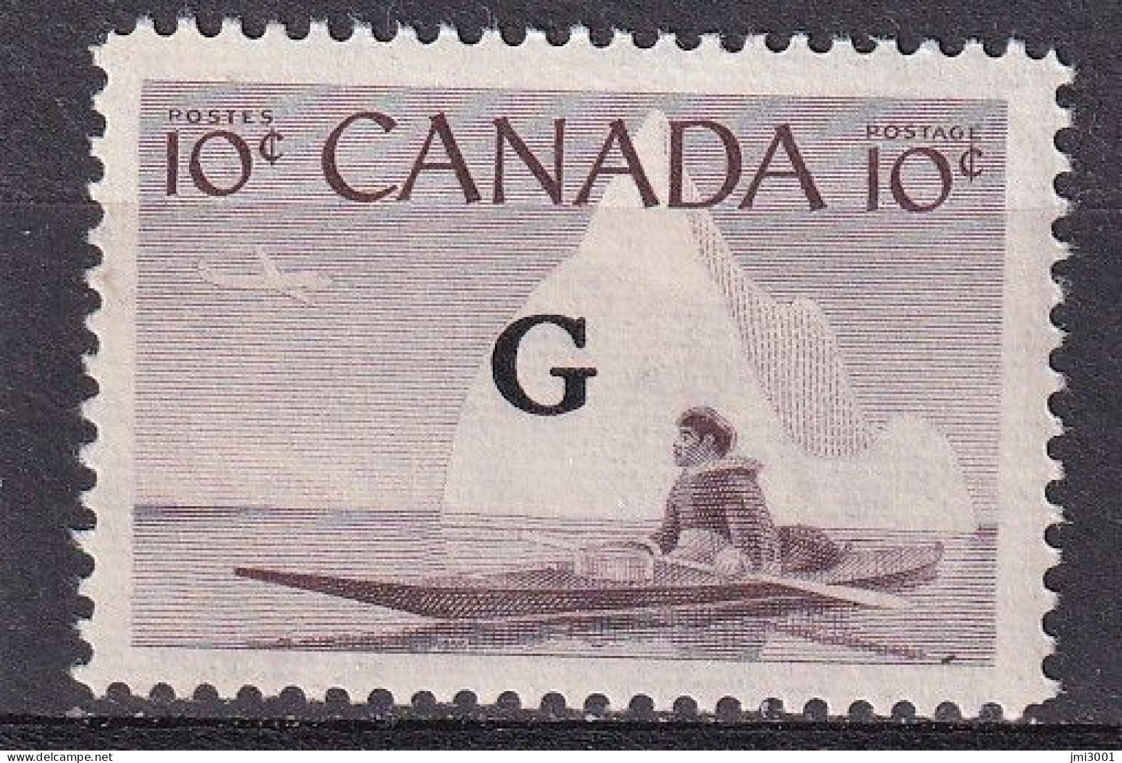 Canada  1955  YT42   Service    * - Overprinted