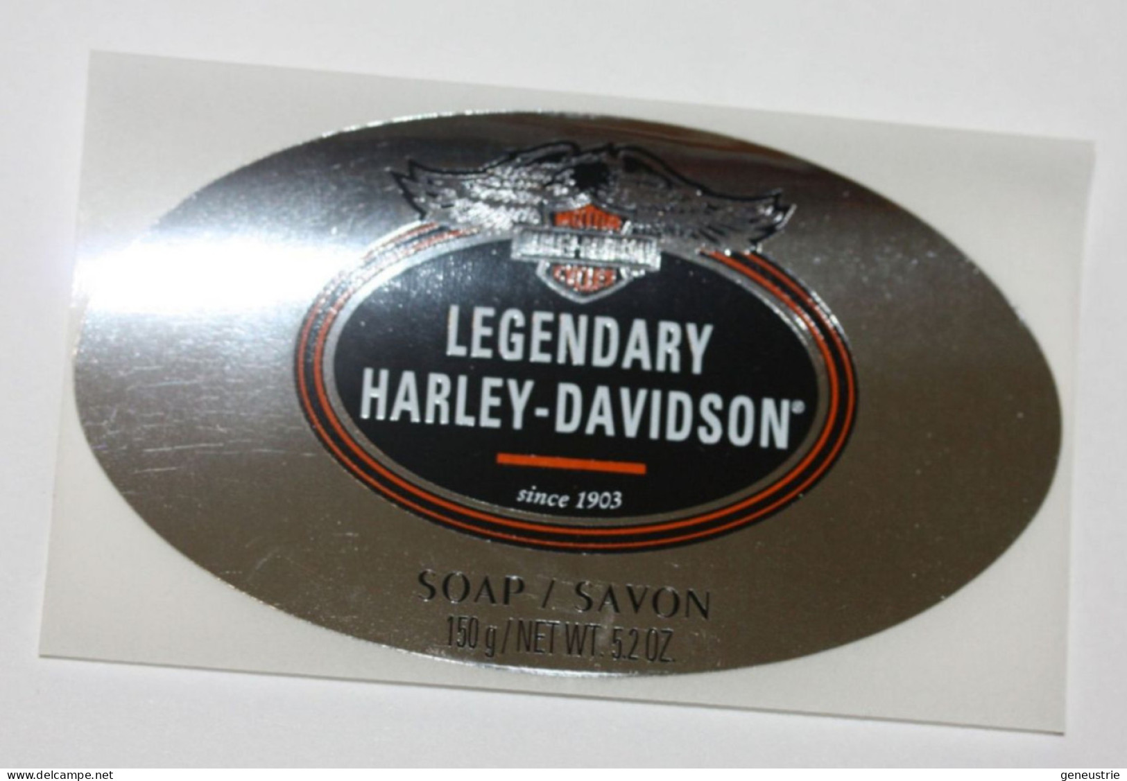 Sticker Autocollant étiquette De Savon / Soap Label "Legendary Harley-Davidson" - Moto