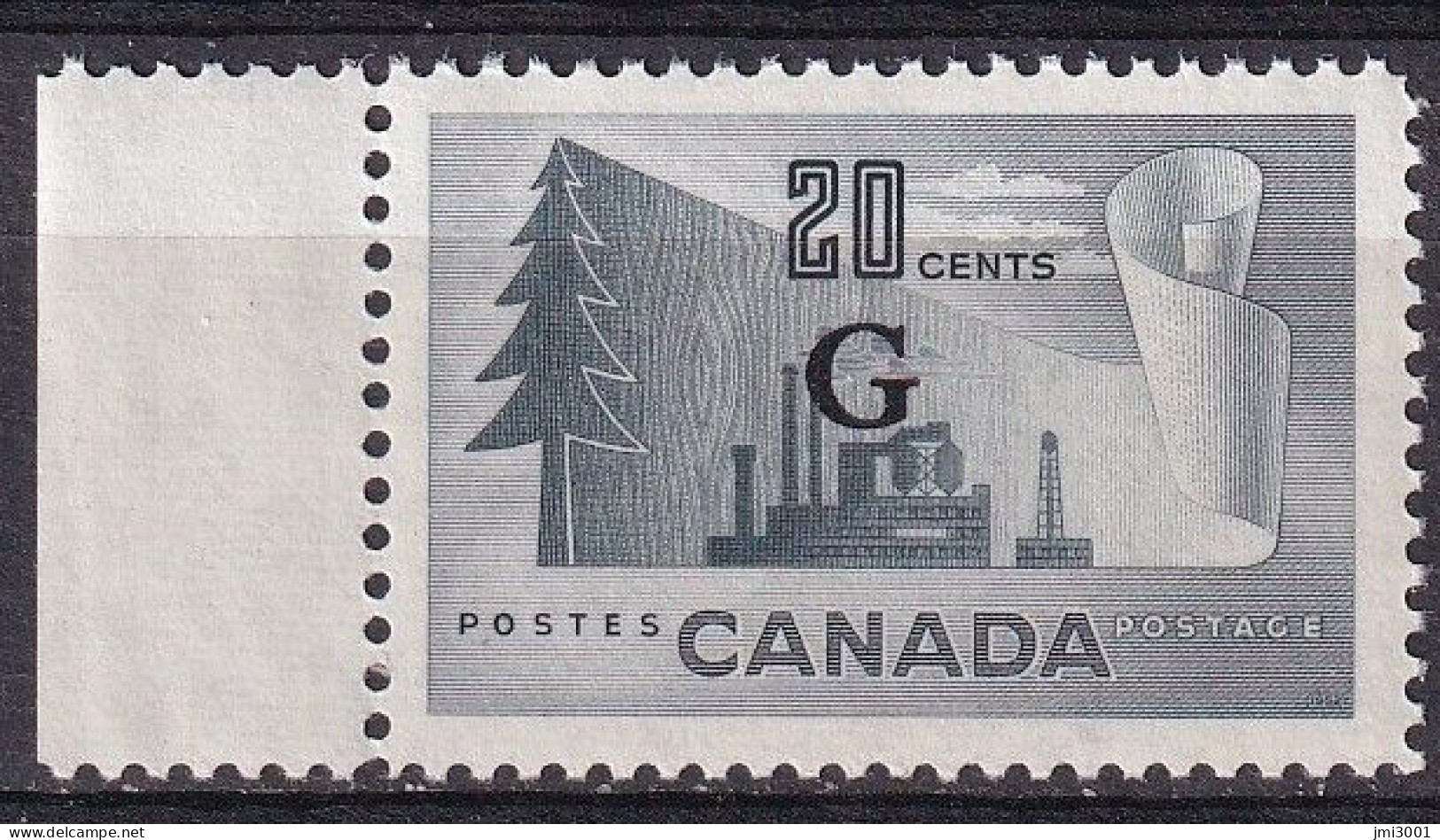 Canada   1953   YT31   Service    ** - Overprinted